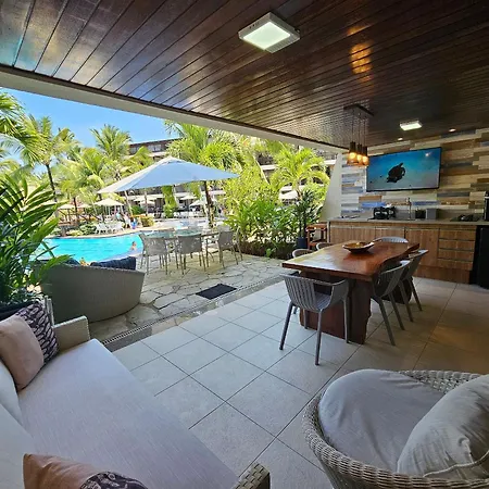 Flat Luxo Terreo Com Varanda Privativa No Nannai E Com Varanda Gourmet - Locarhouse Porto de Galinhas Exterior photo
