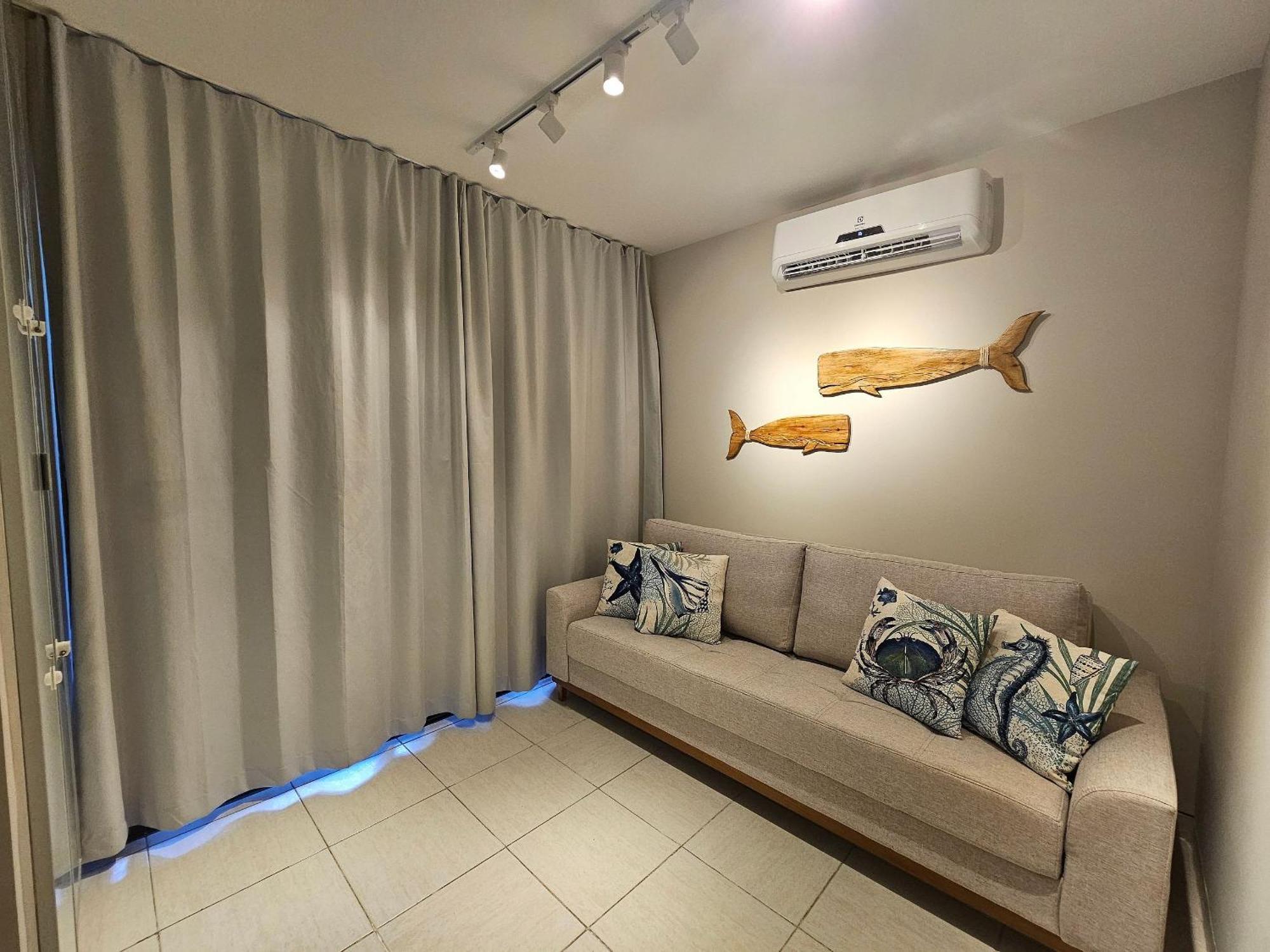 Flat Luxo Terreo Com Varanda Privativa No Nannai E Com Varanda Gourmet - Locarhouse