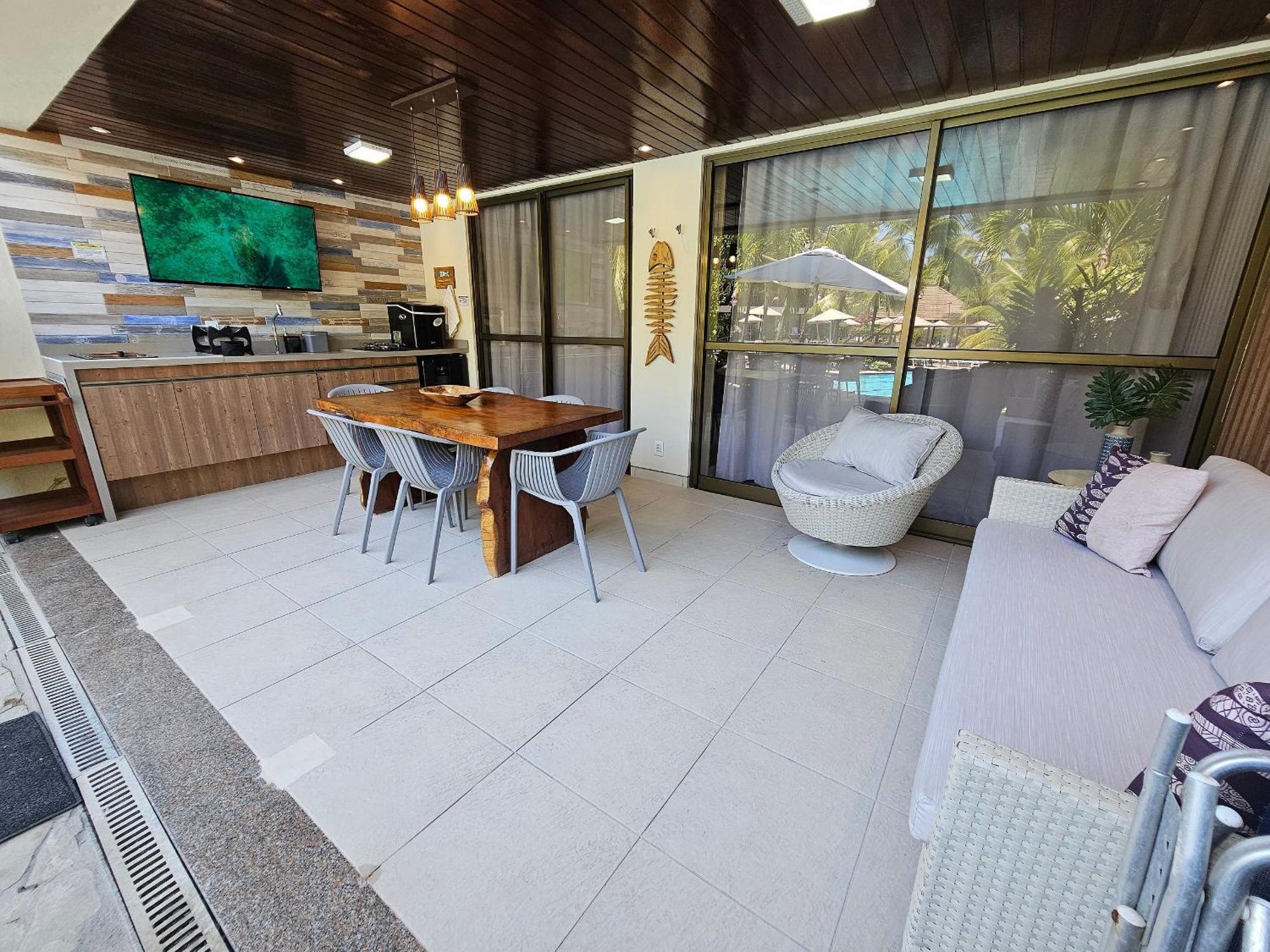 Apartment Flat Luxo Terreo Com Varanda Privativa No Nannai E Com Varanda Gourmet - Locarhouse *